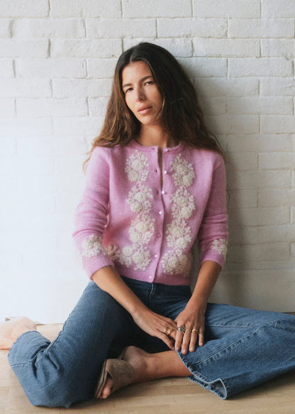 Lilac with Ecru Embroidery