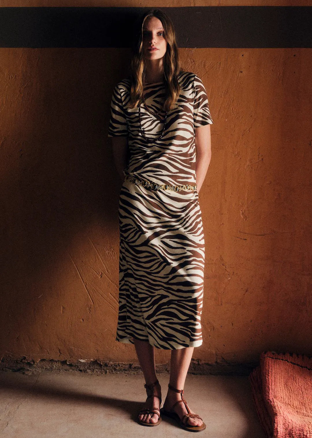 Brown Zebra Print
