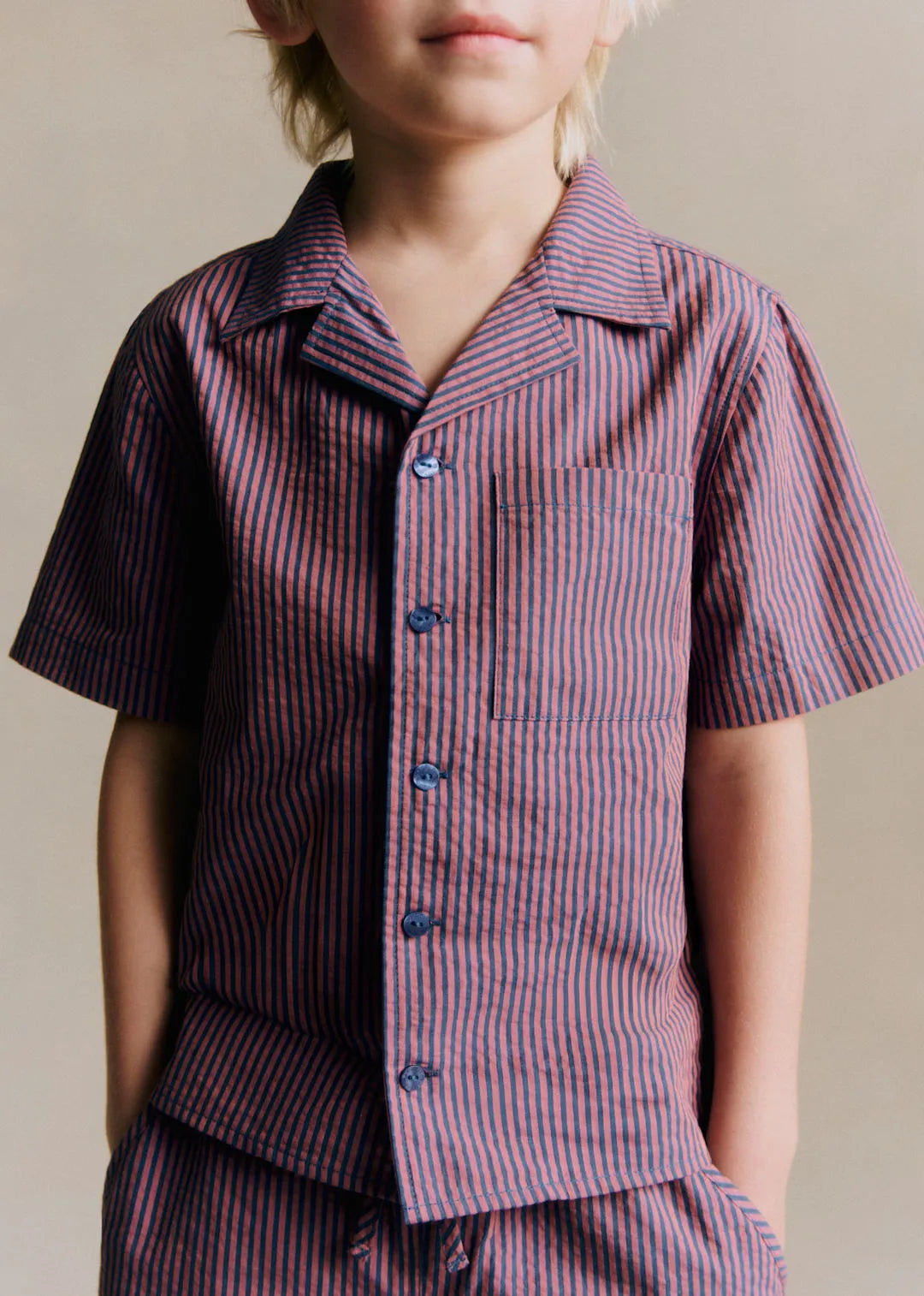 Pink, Navy Stripes