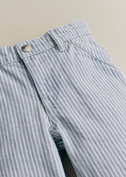 Blue Striped Denim