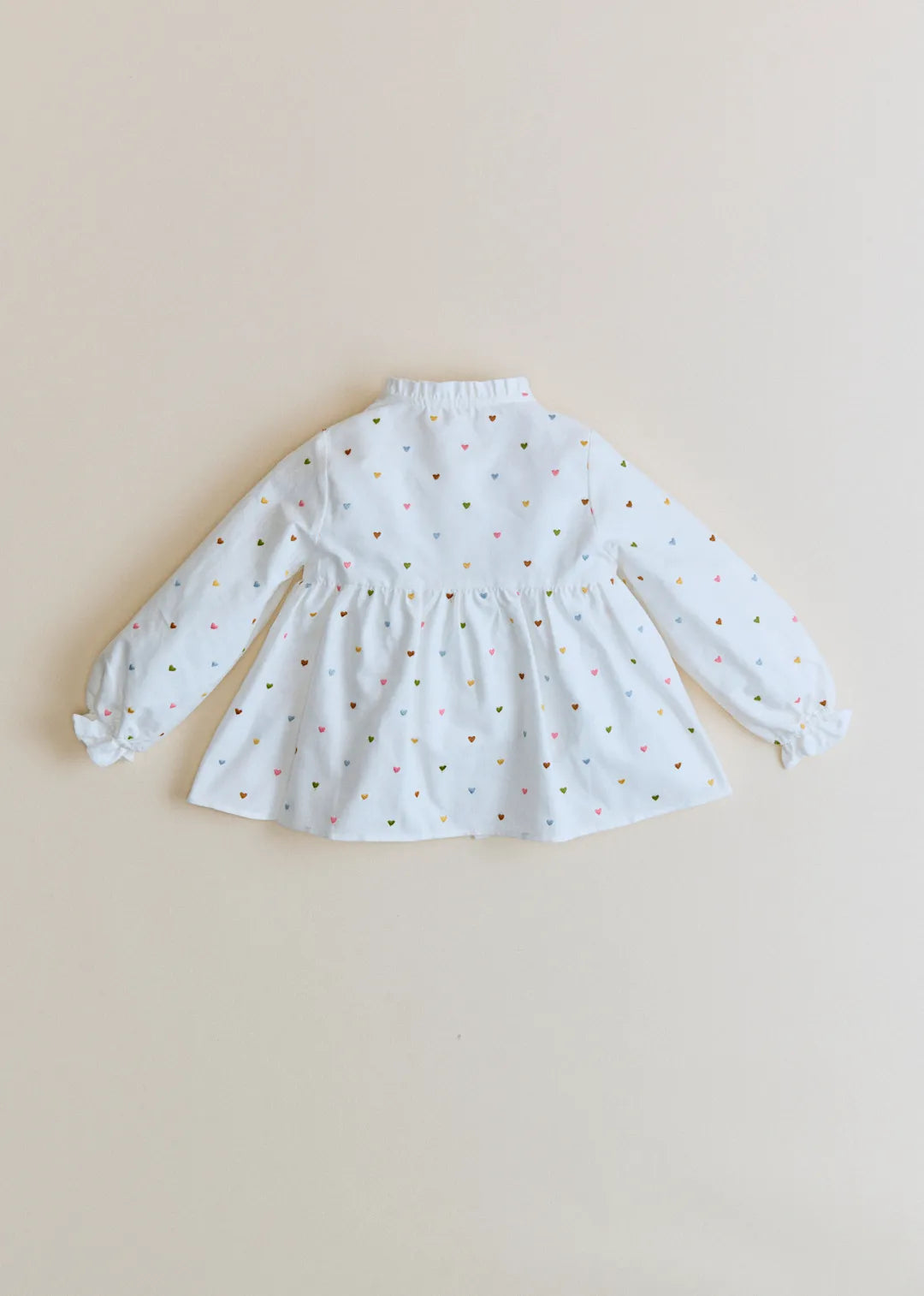 White / Multicoloured Embroidery