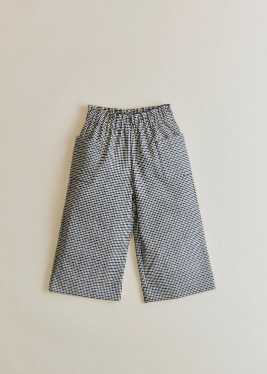 Blue Yellow Camel Houndstooth