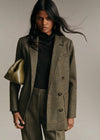 Moss Green Houndstooth