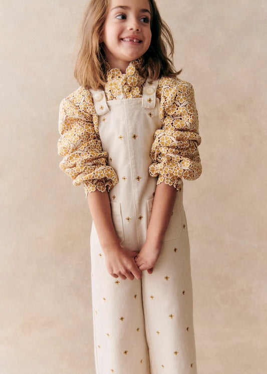 Ecru with Ampola Embroidery