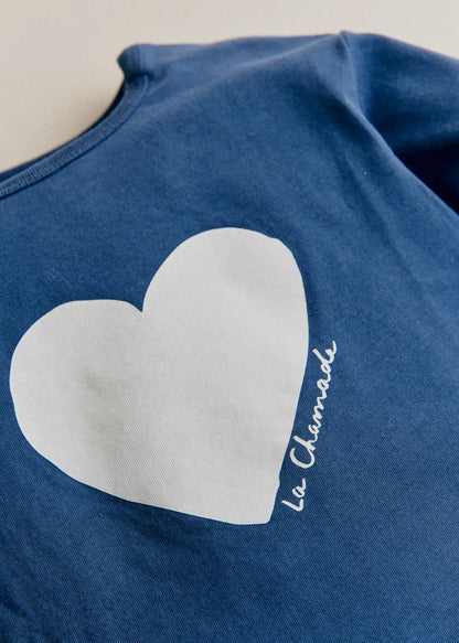 Indigo blue / Ecru