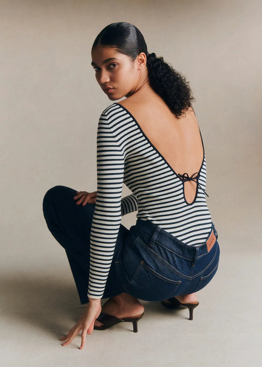 Cream/ Navy