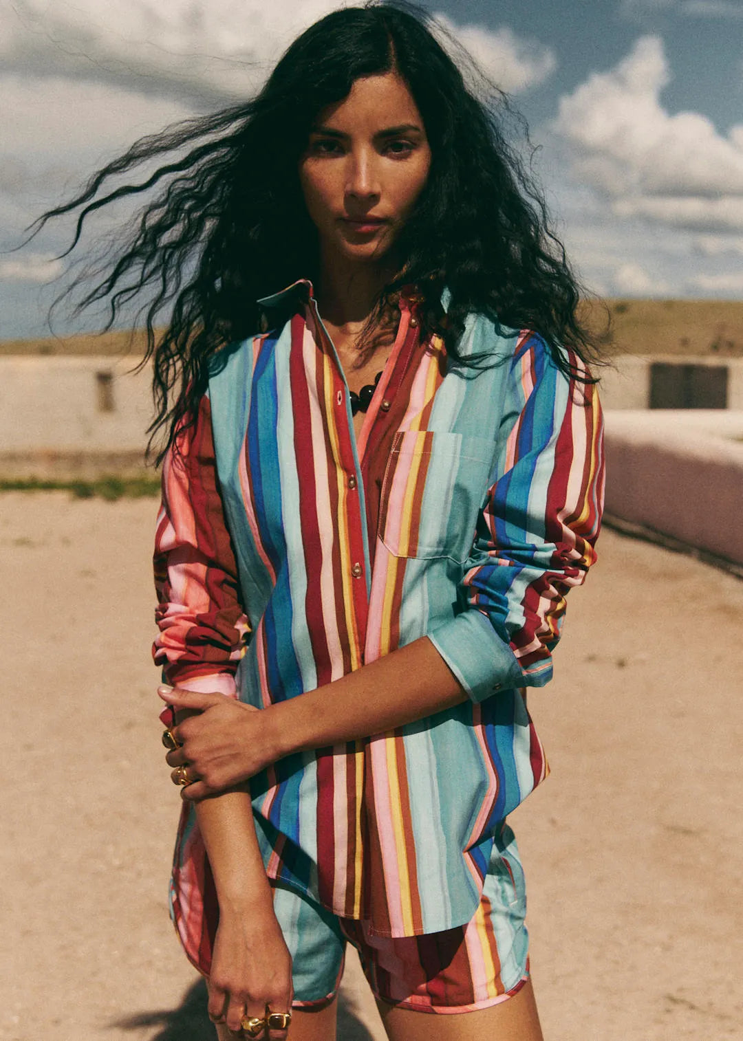 Tuba Stripes Print