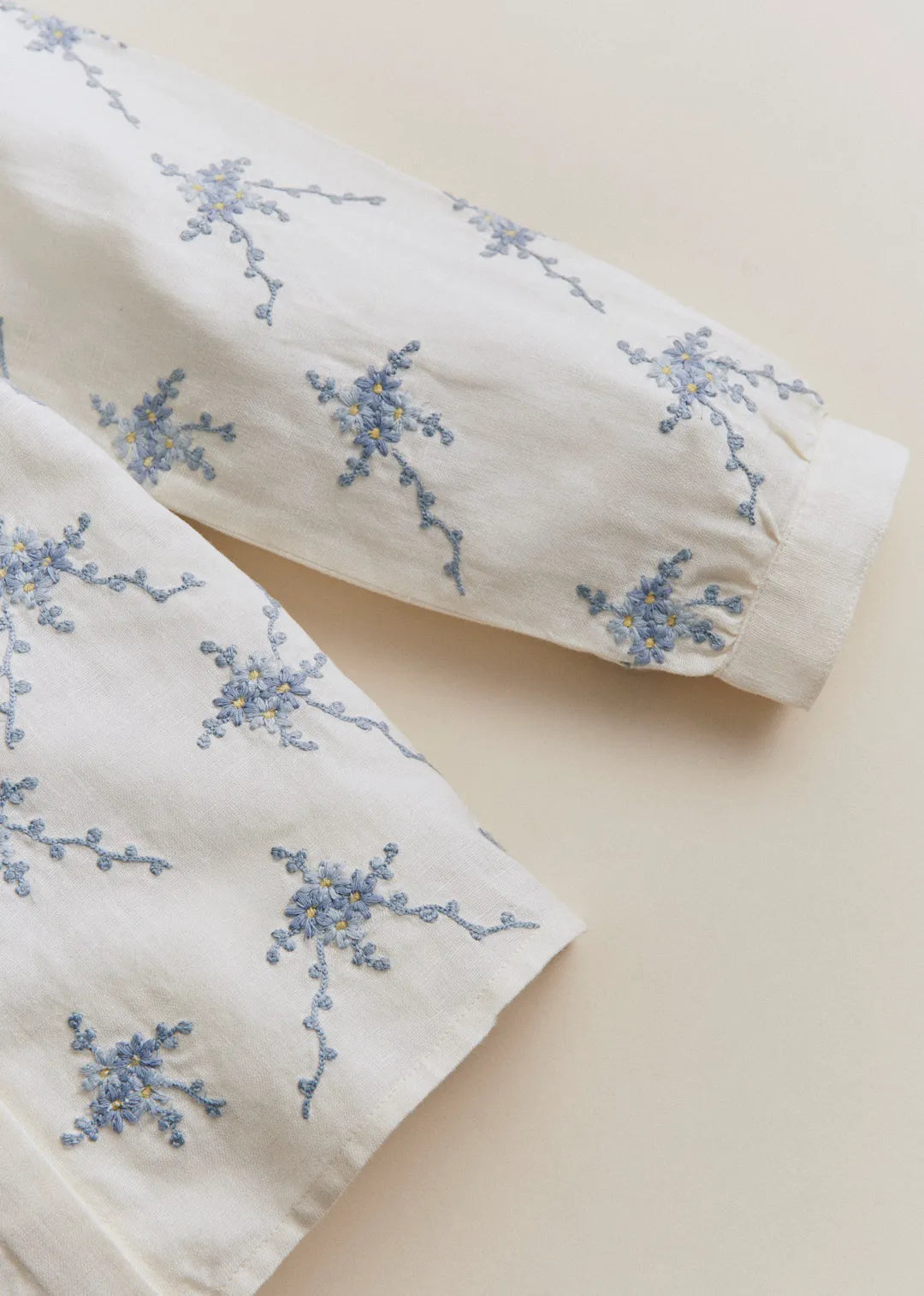Blue Bouquet Embroidery