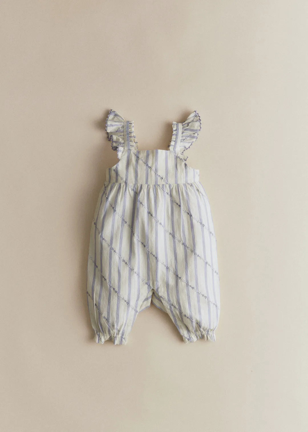Lavender Striped Embroidery