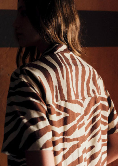 Brown Zebra Print