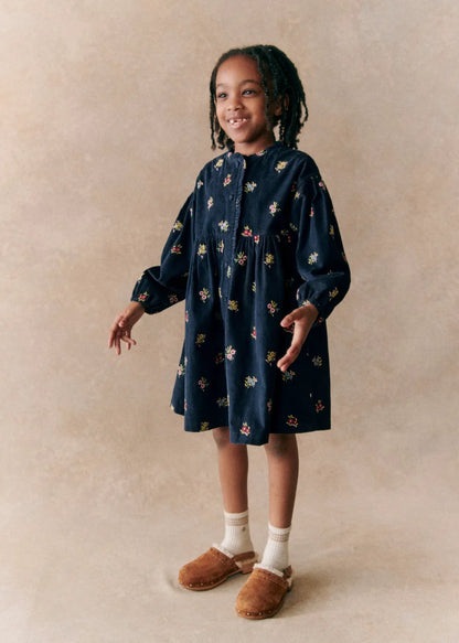 Navy / Multicoloured embroidery