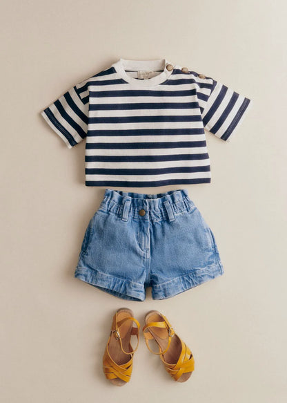 Cream/ Navy
