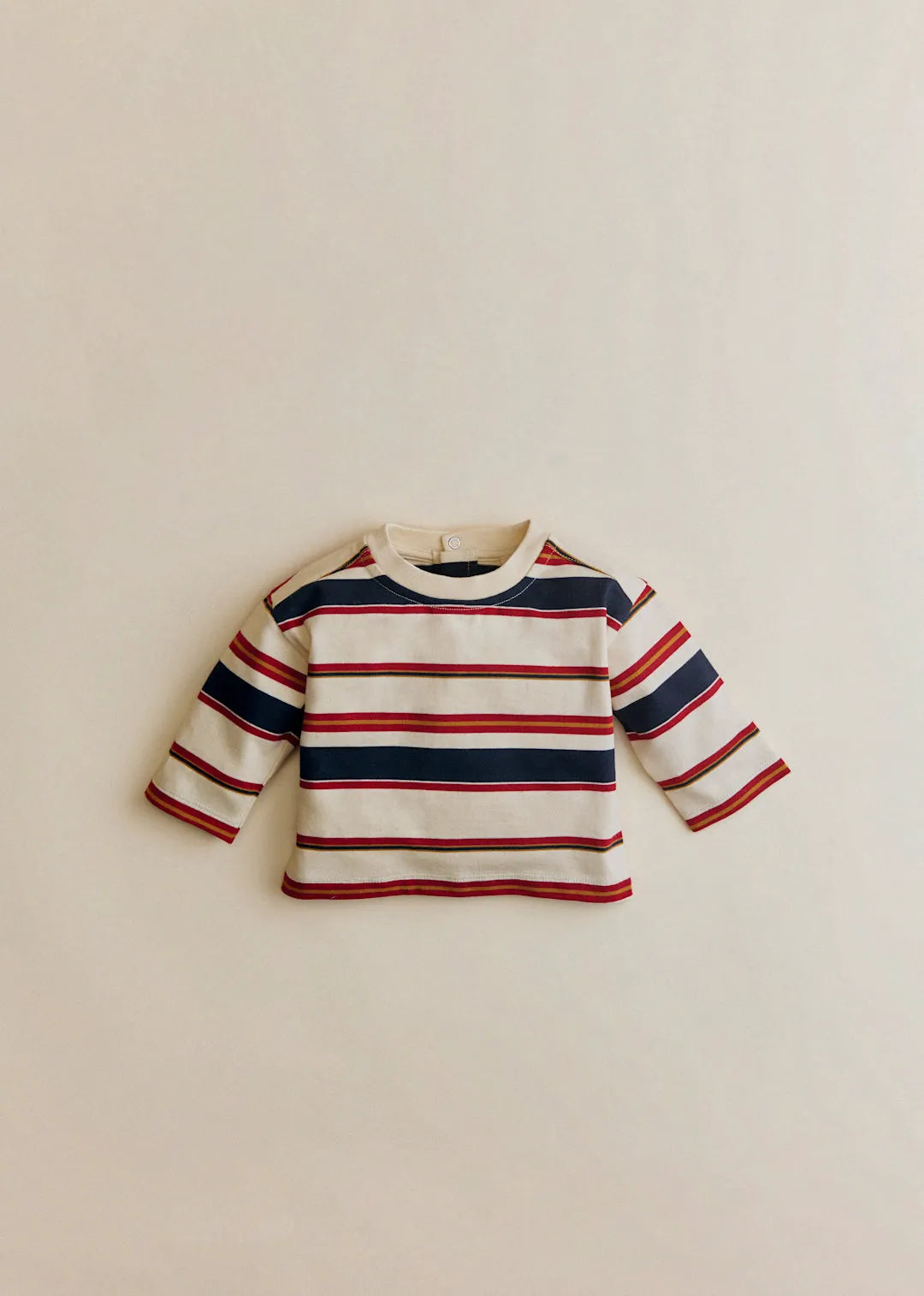 Burgundy Navy Ecru Stripe