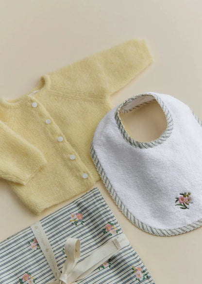 Striped Floral Embroidery