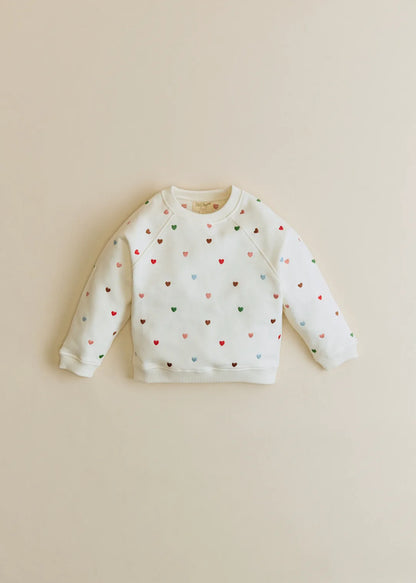 Ecru / Multico hearts