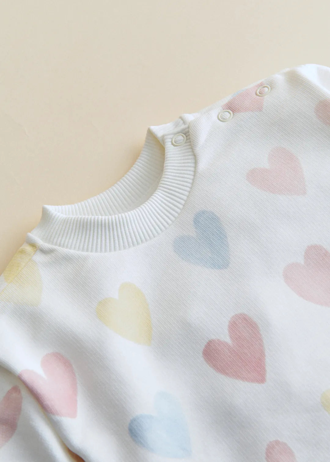 Ecru & Pastel Hearts