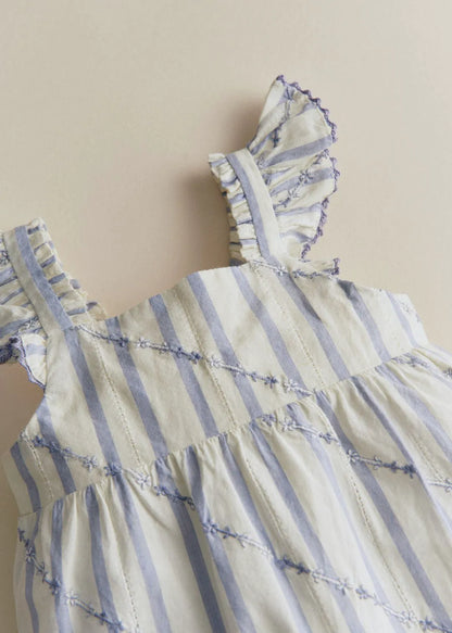 Lavender Striped Embroidery