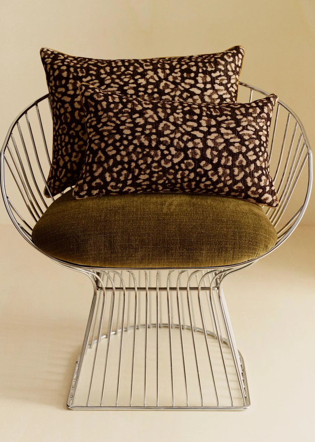 Brown and Ecru Leopard