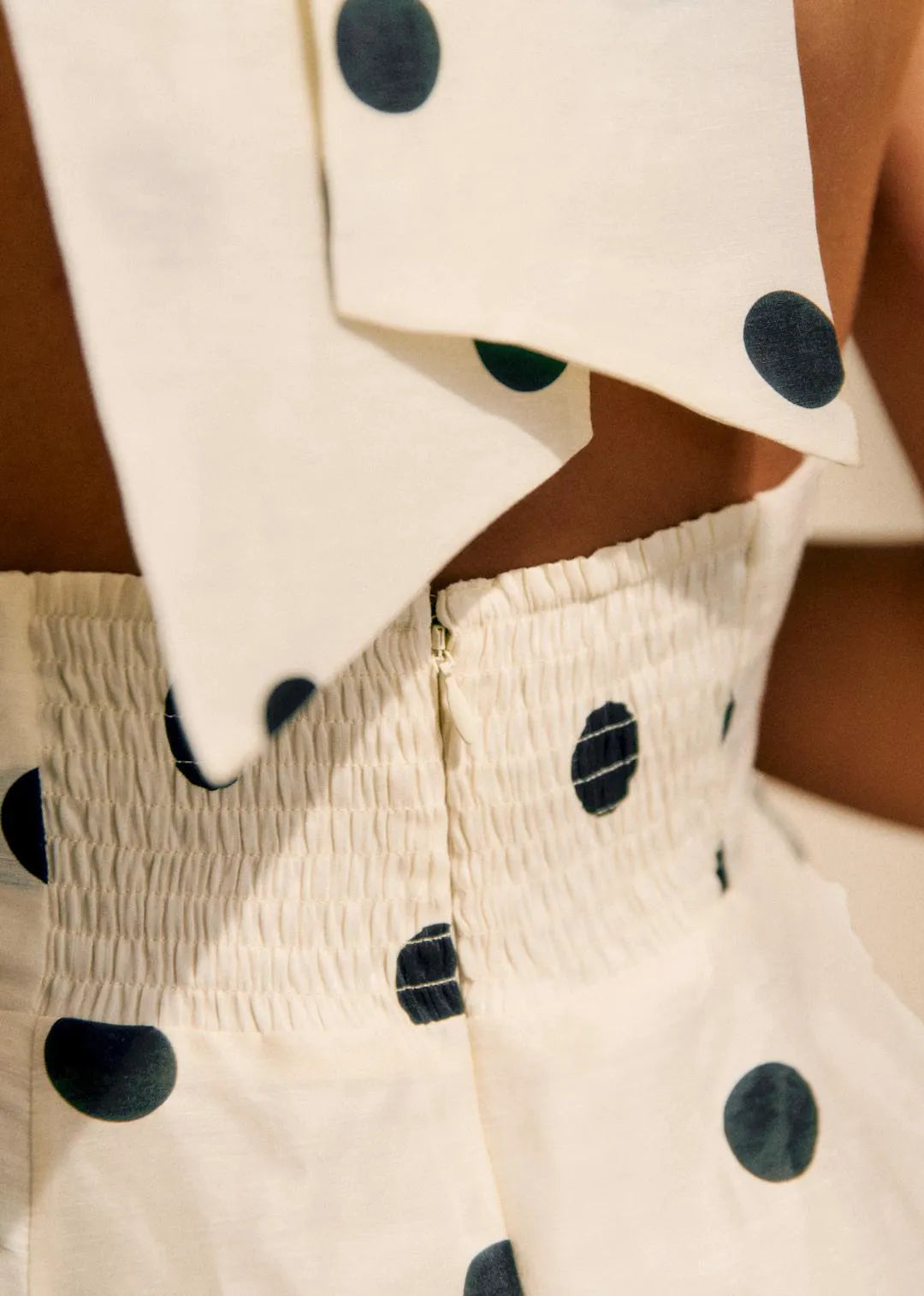 Black Polka Dots on White