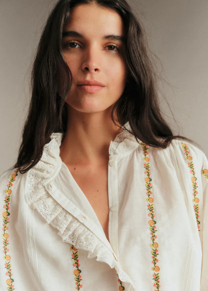Multicolor Border Embroidery