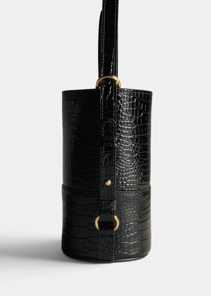 Black Crocodile Print