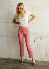 Gingham Red Ecru