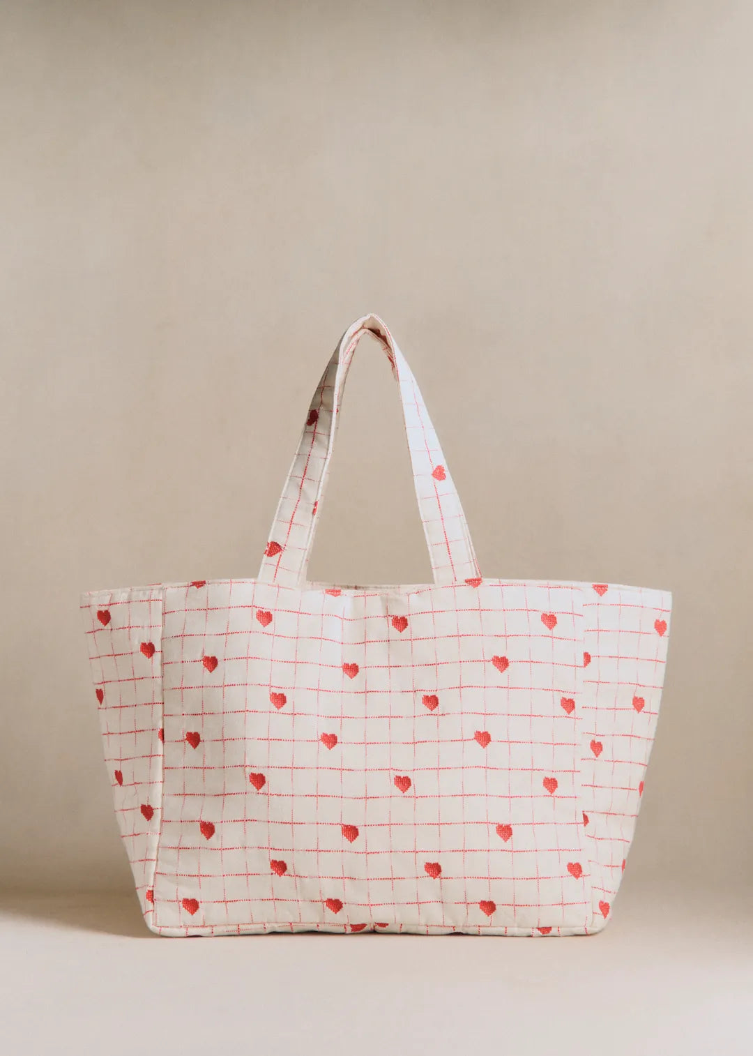 Embroidered Red Hearts