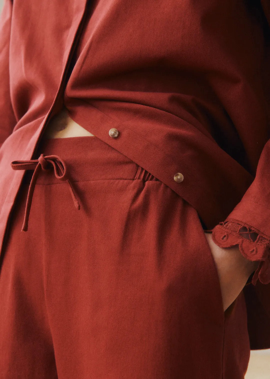 Burgundy Embroidery