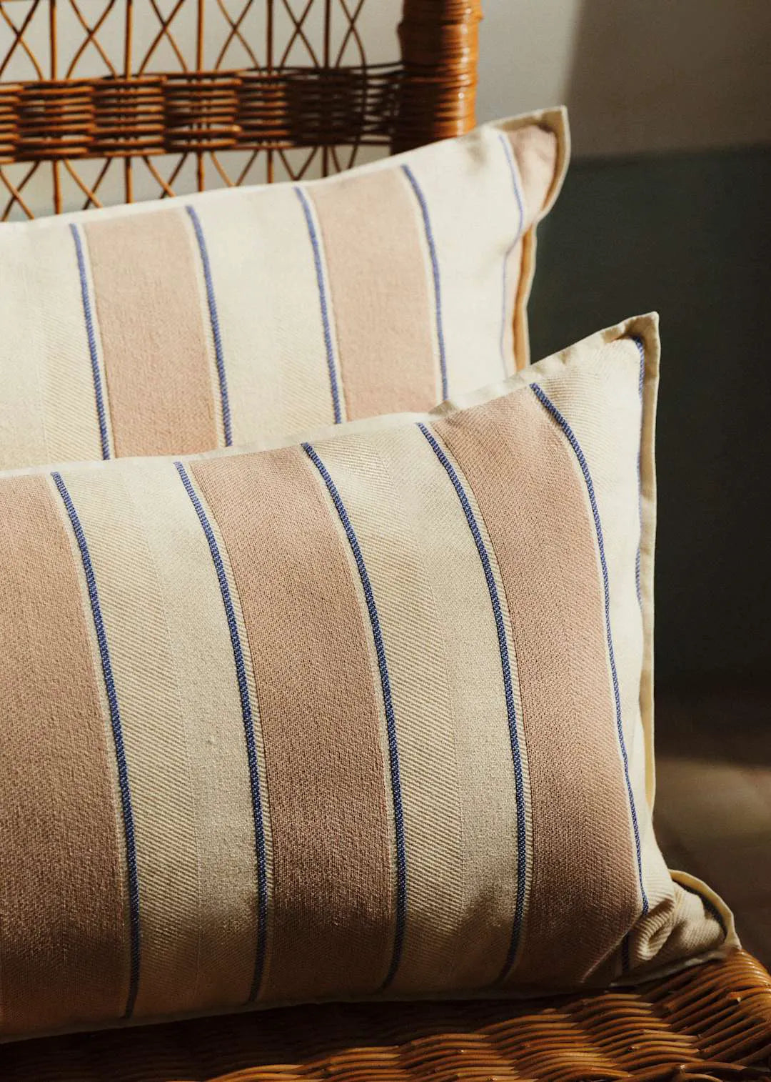 Beige and Blue