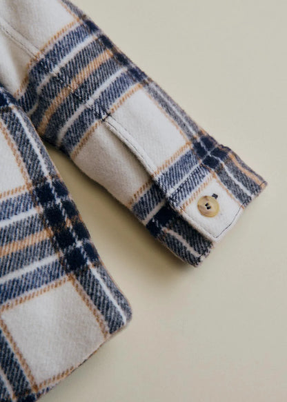 Ecru / Navy Check