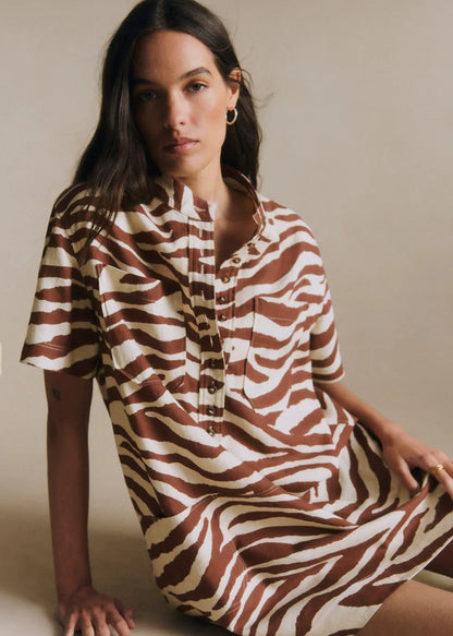 Brown Zebra Print