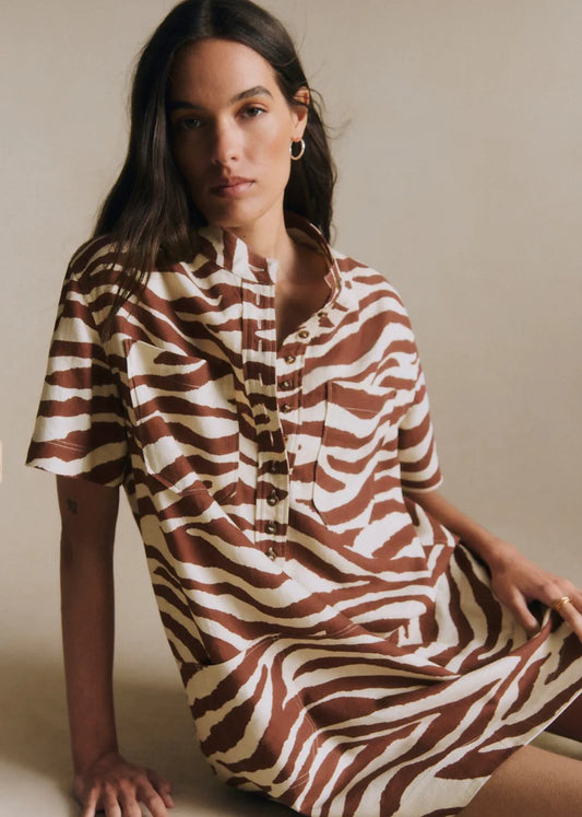 Brown Zebra Print