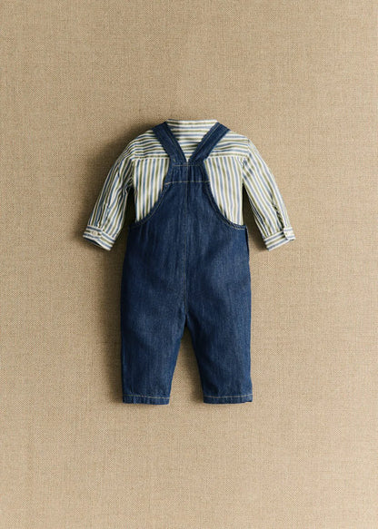 Dark blue light denim