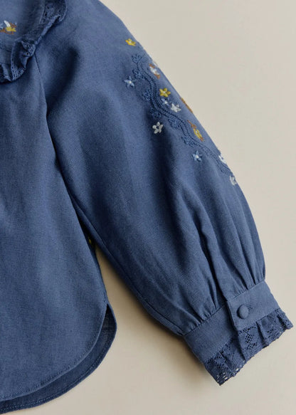 Blue Embroidery Laurette