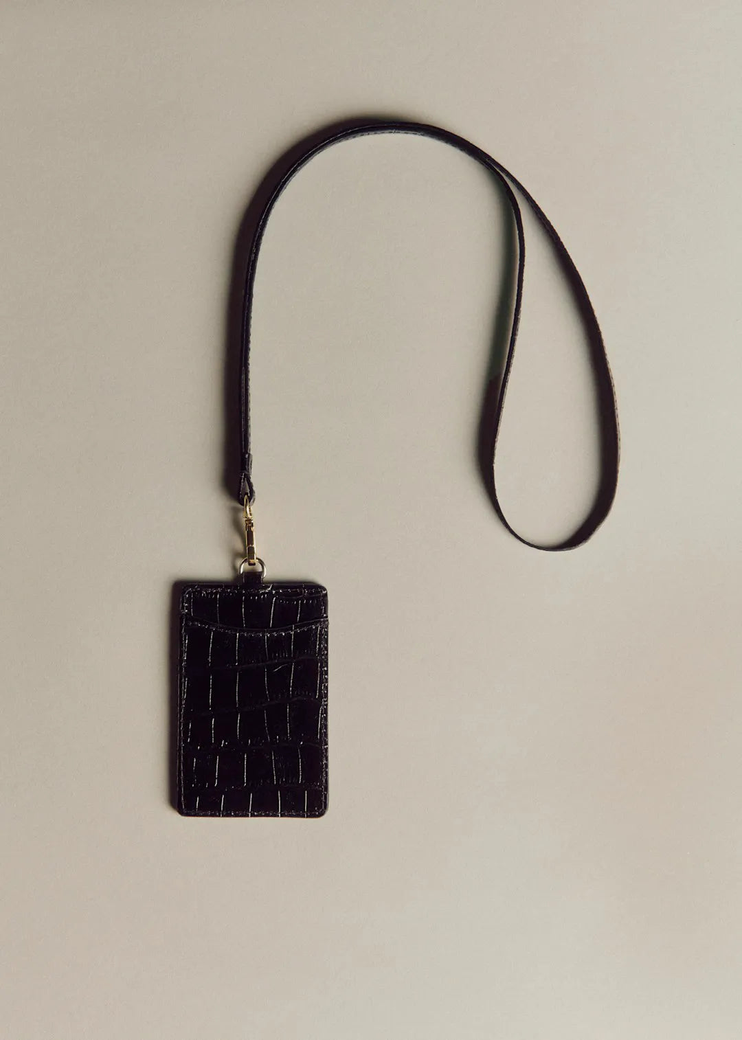 Black Crocodile Print