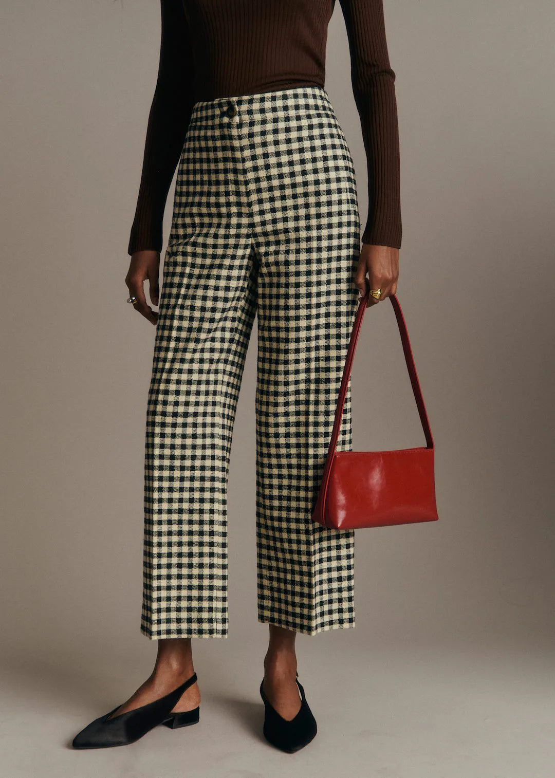 Black and Ecru Gingham