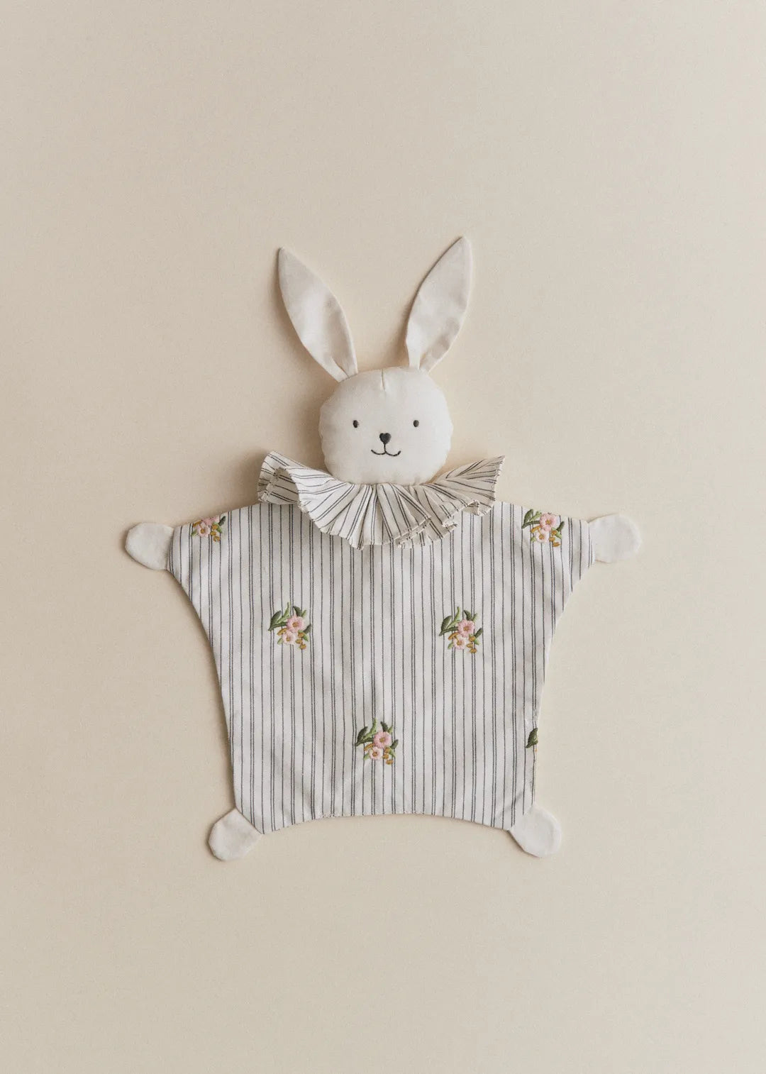 Stripes with Floral Embroidery