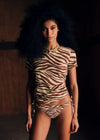 Brown Zebra Print