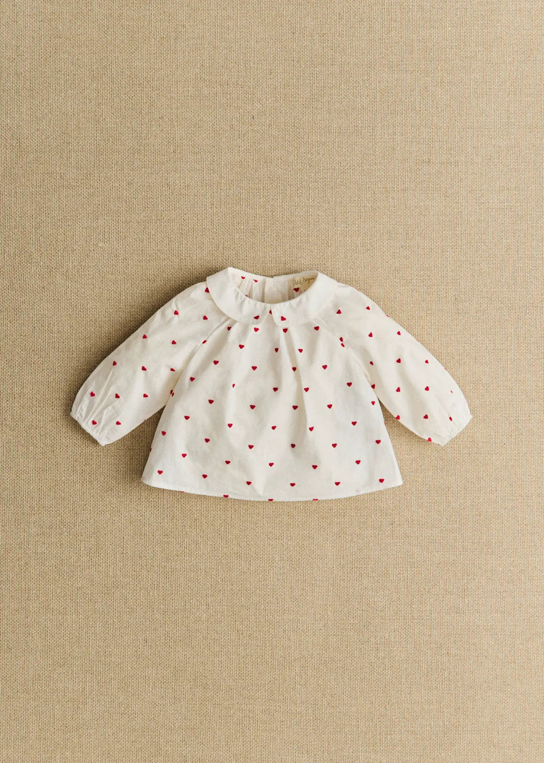 White with Red Embroidery