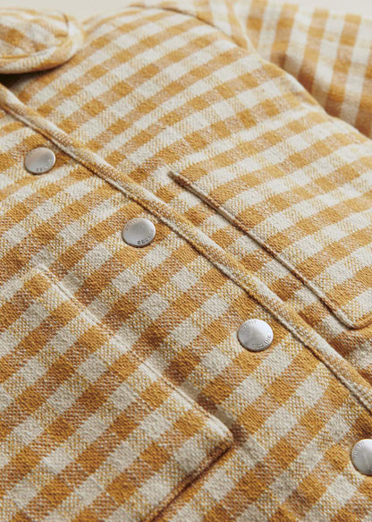 Ochre Ecru Gingham Checks