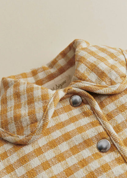 Ochre Ecru Gingham Checks
