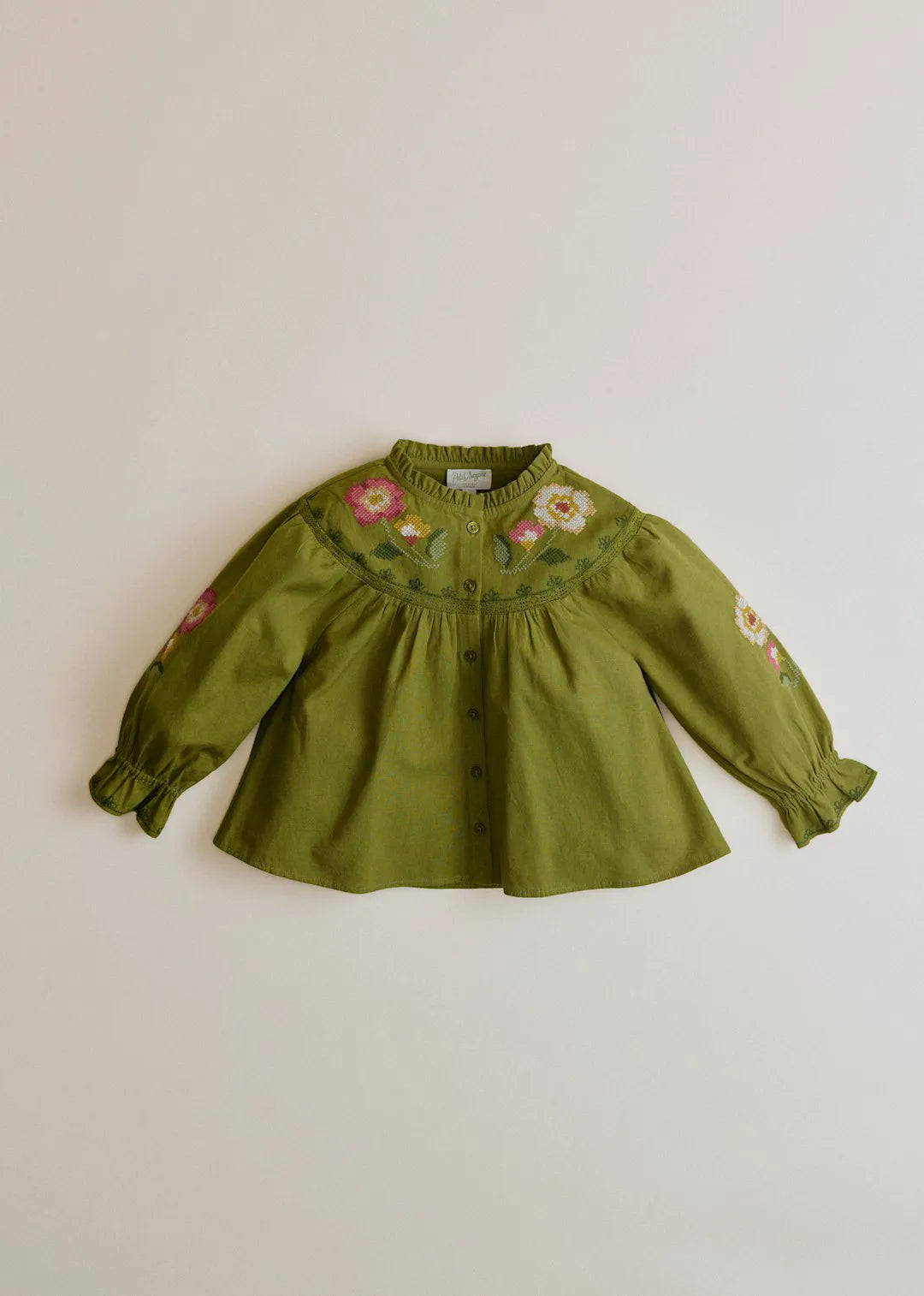 Vintage Olive Embroidery