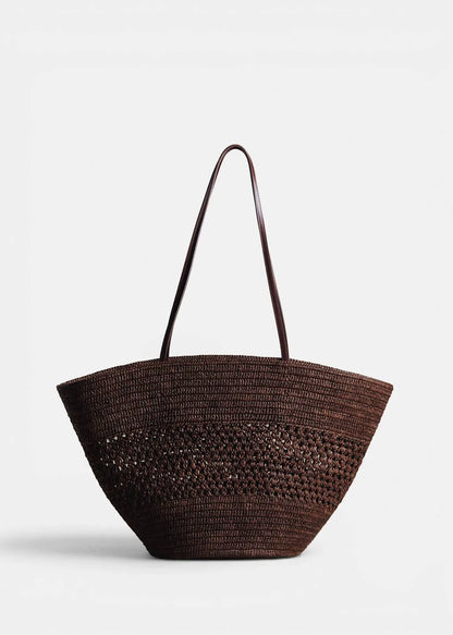 Choco Openwork Raffia