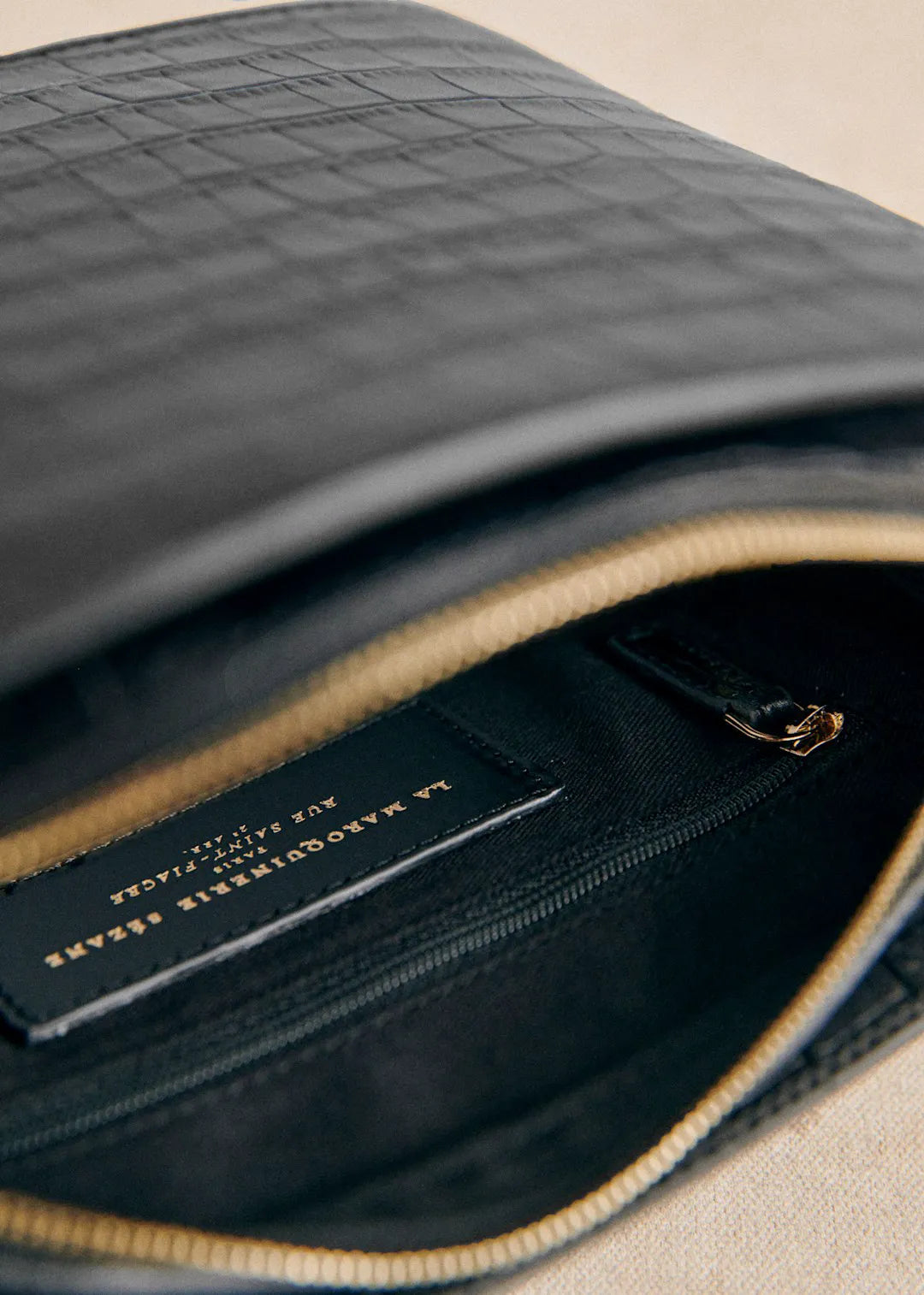 Black Crocodile Print