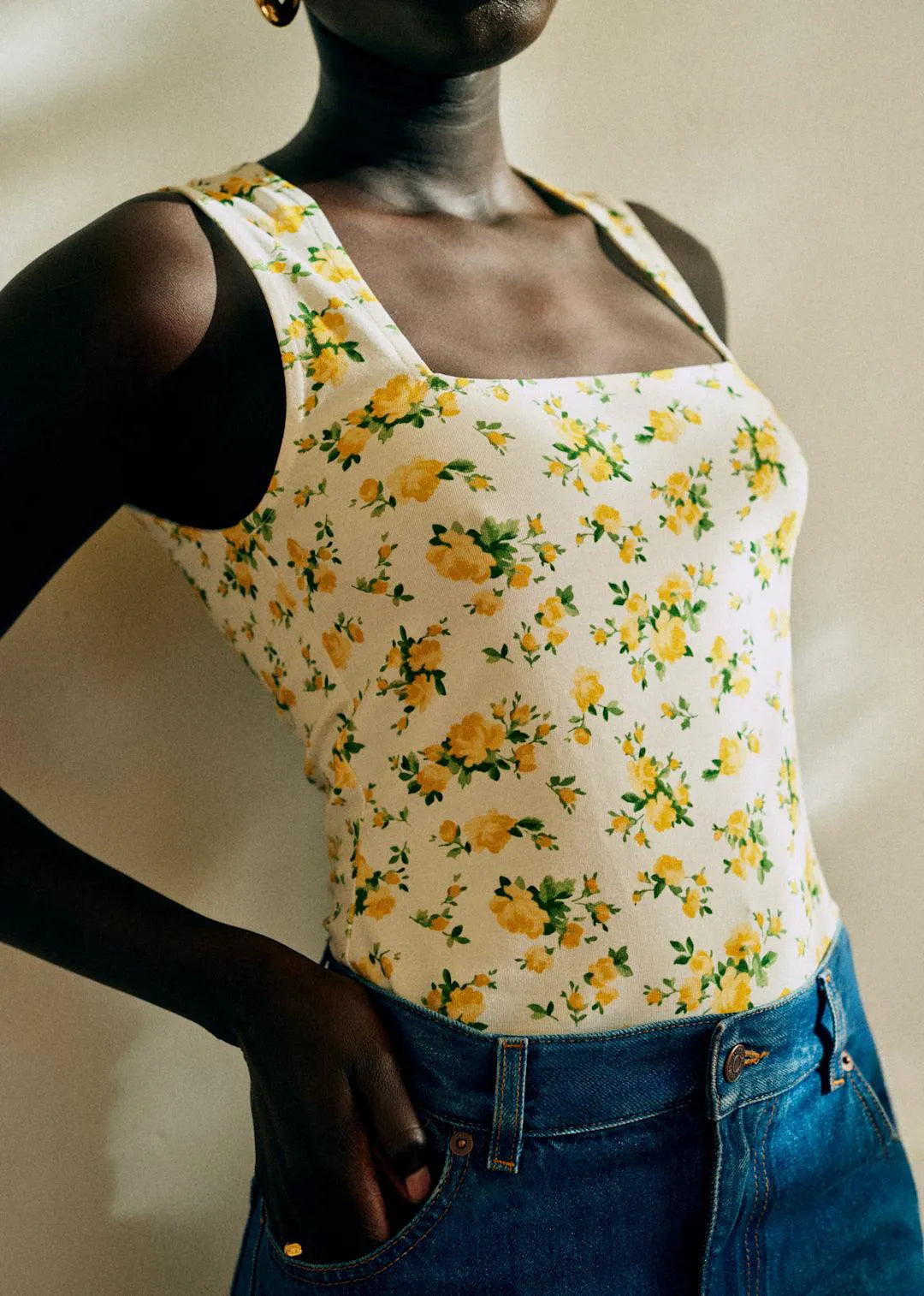 Golden Flower Print