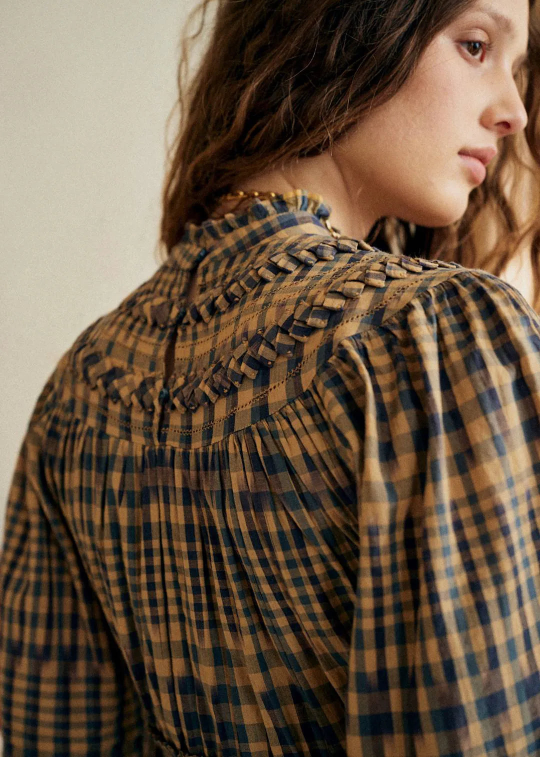Blue and Ochre Checks