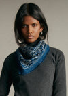 Ecru Navy Bandana