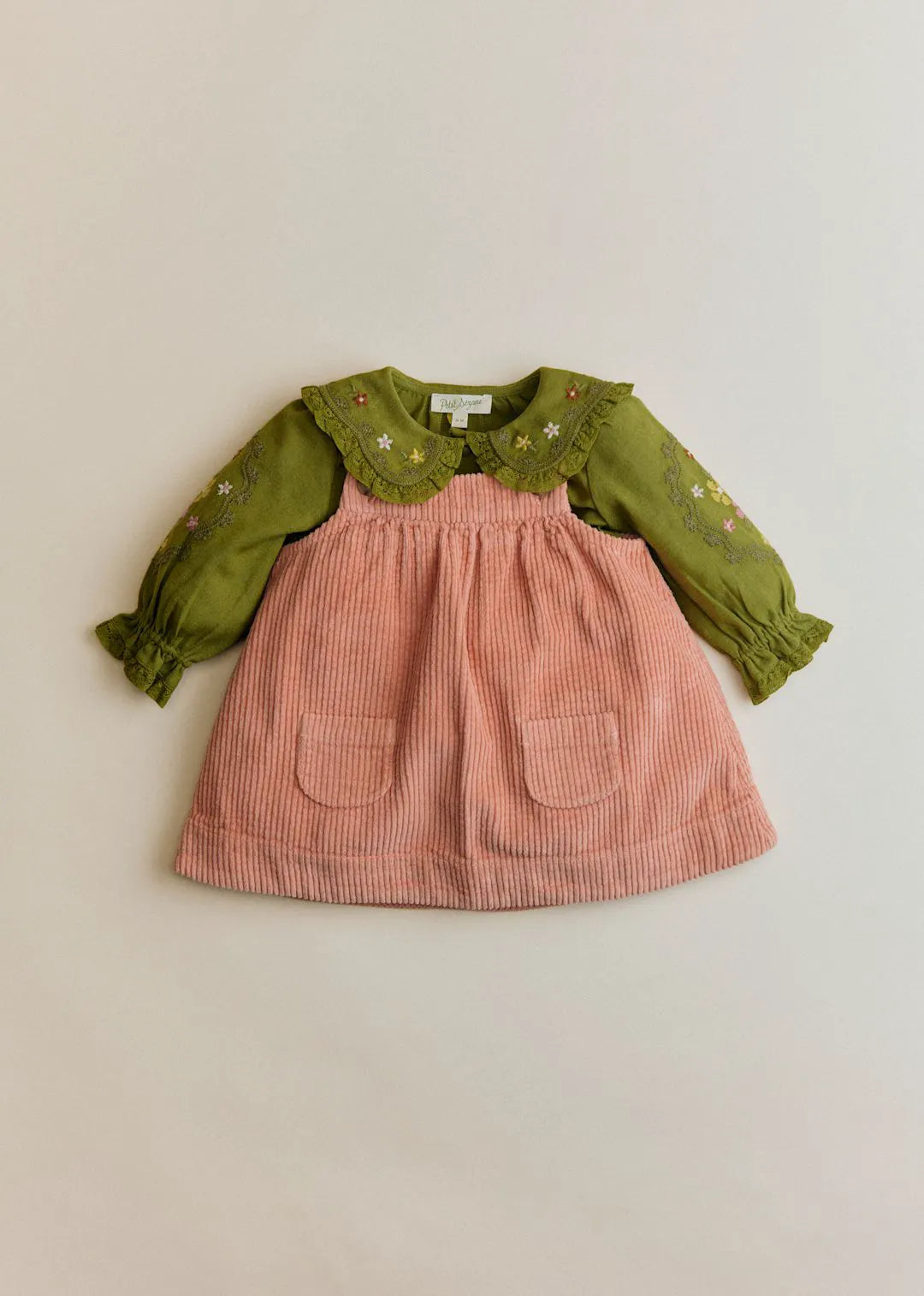 Olive Green Laurette Embroidery