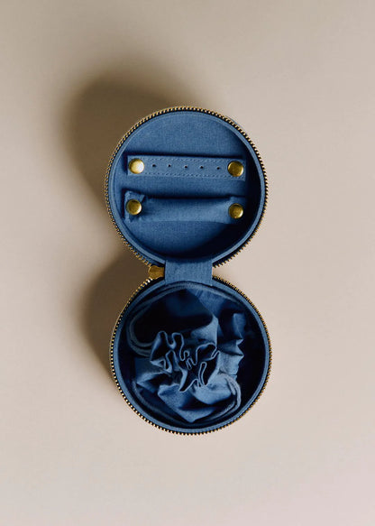 Vintage Blue Hearts Embroidery