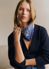 Navy Bandana Print